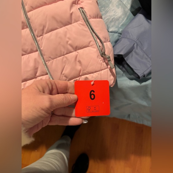 NWT Gerry Light Pink Kids Lined Bubble Jacket Size 6 - Picture 8 of 11